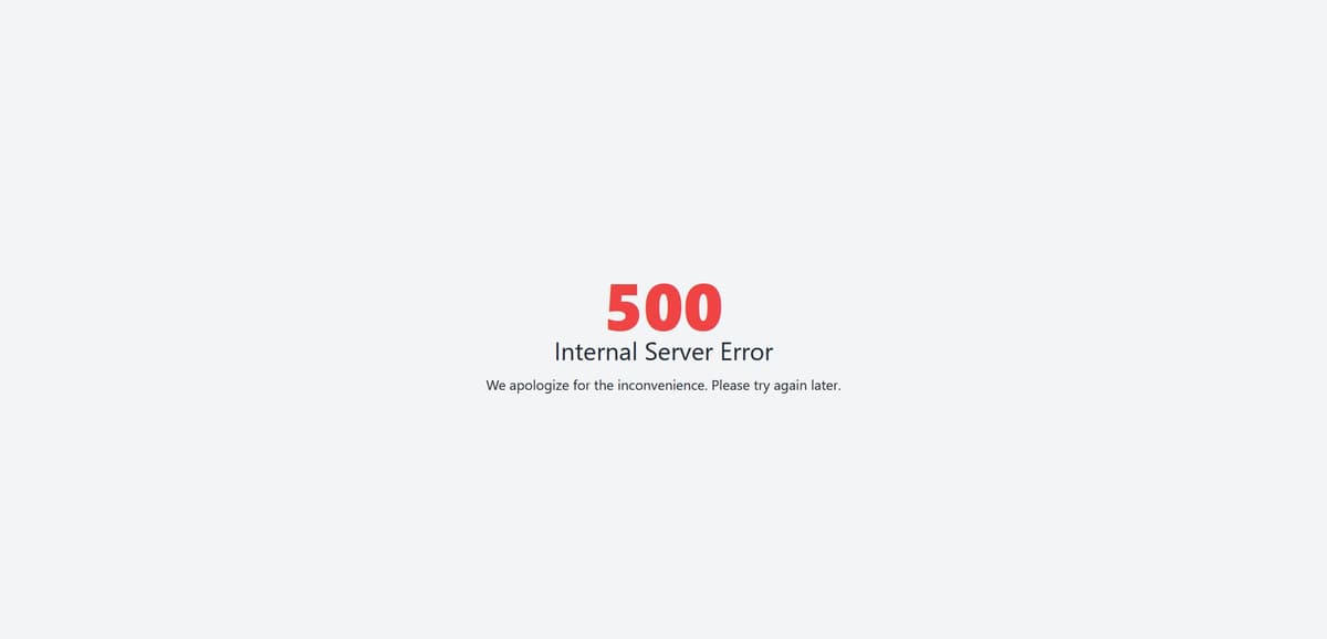 Error Page / Not Found
